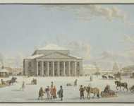 Lory Gabriel I Ludwig Lory Gabriel II Matthias View of the Bolshoi Theatre in St Petersburg  - Hermitage